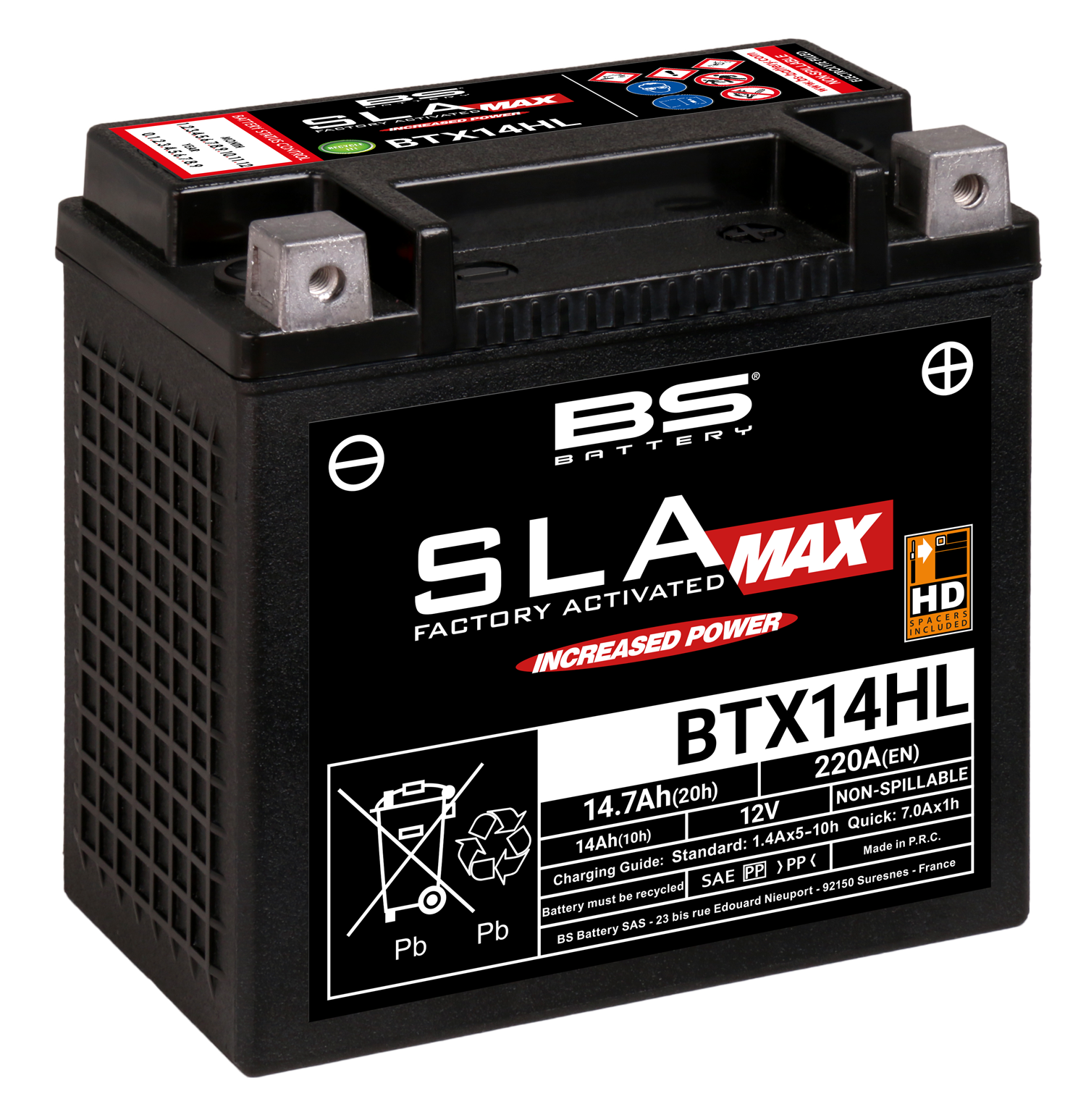 Moto BS SLA Max YTX14HL (FA)
