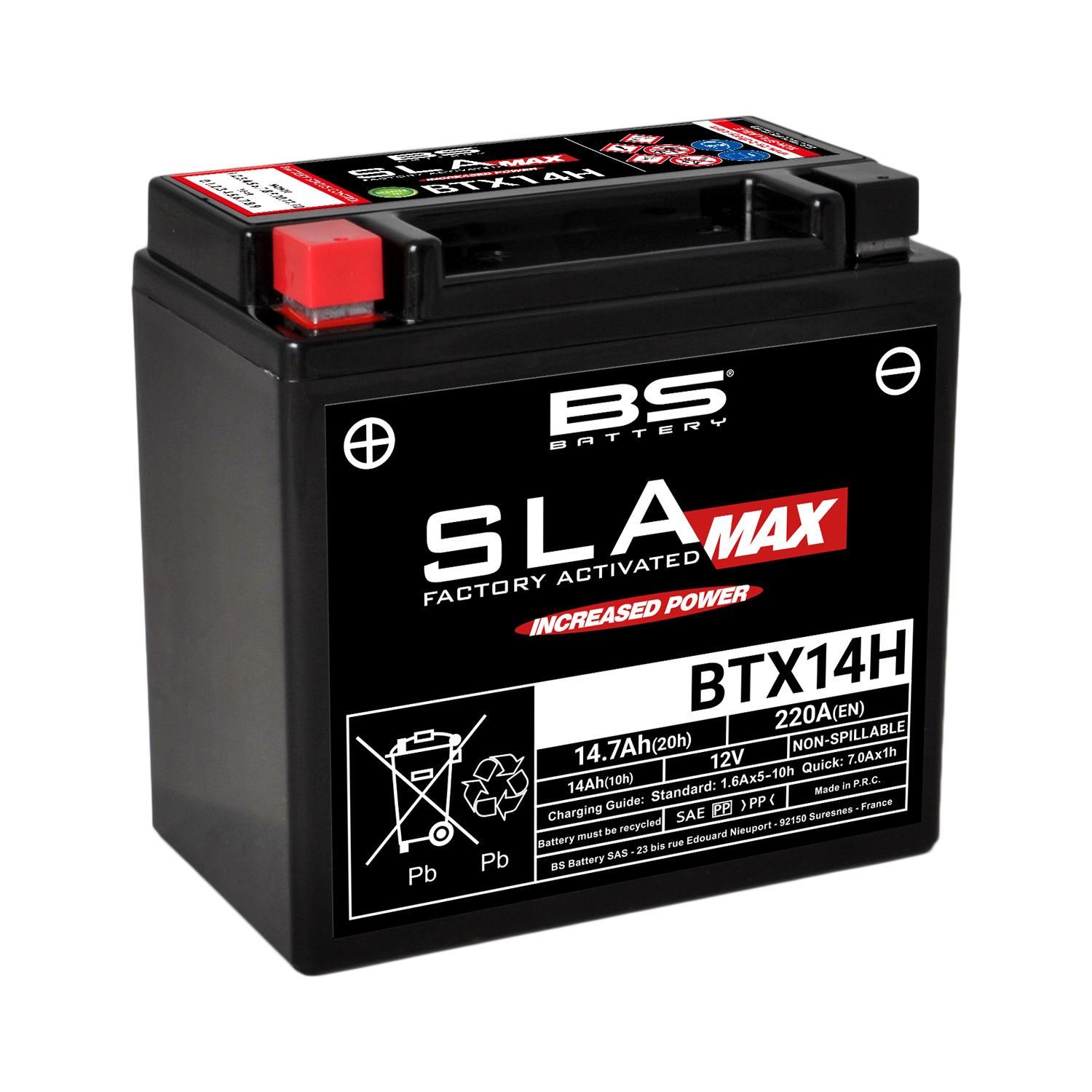 Moto BS SLA Max YTX14H (FA)