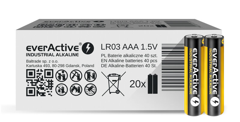 everActive industrial LR03 AAA  40-pakk