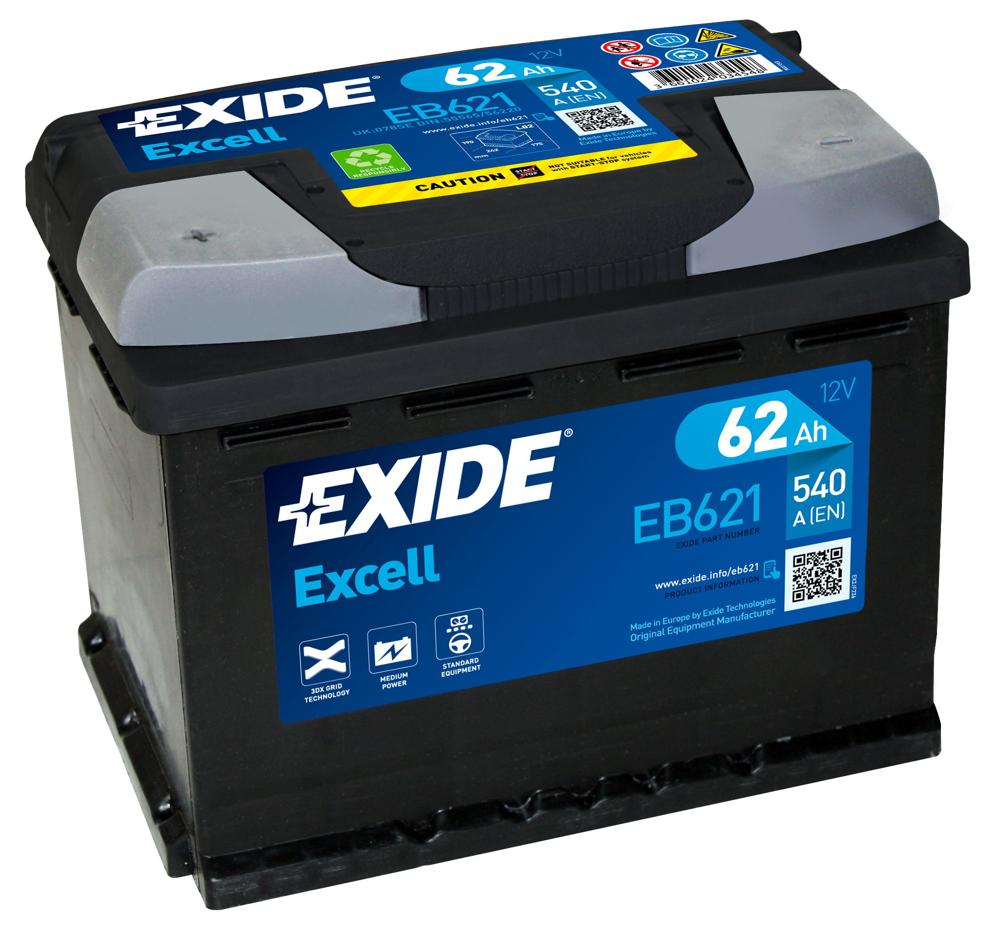EXIDE EB621 EXCELL